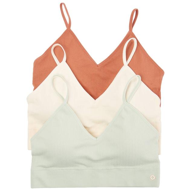 Womens Danskin 3pk. Seamless Textured Bralettes DS5180-3PKZ