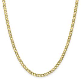 Mens Gold Classics(tm) 10kt. 4.3mm 24in. Semi-Solid Chain Necklace