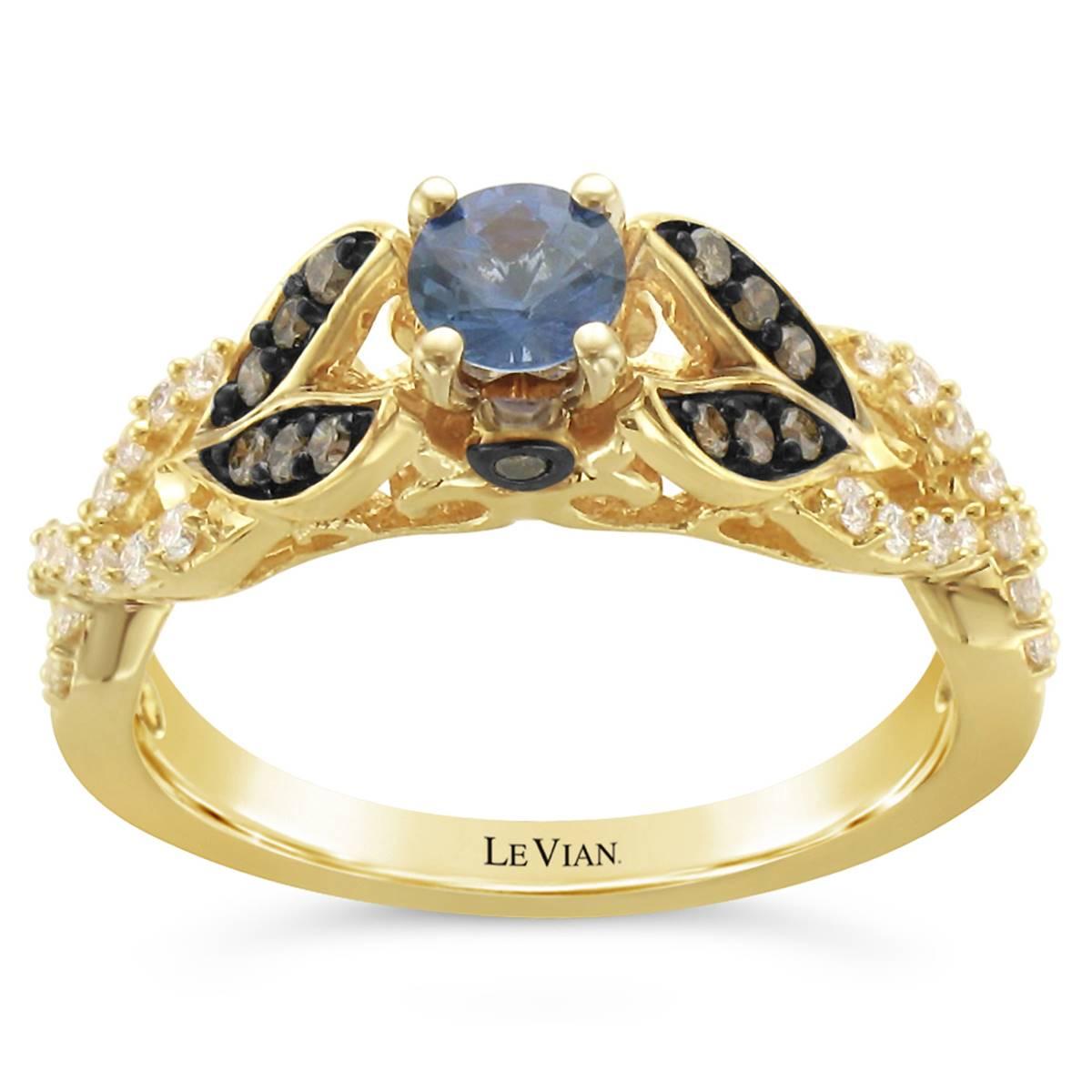 Le Vian Chocolatier(R) Cornflower Sapphire & Diamond Ring