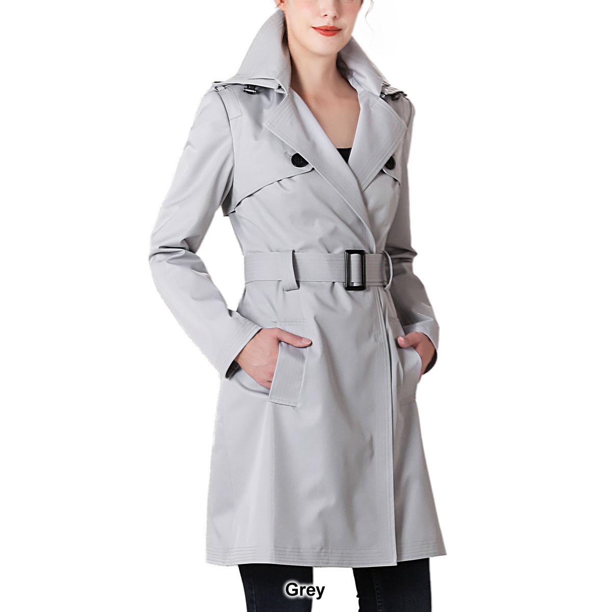 Womens BGSD Waterproof Hooded Trench Coat
