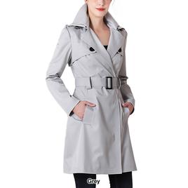 Womens BGSD Waterproof Hooded Trench Coat
