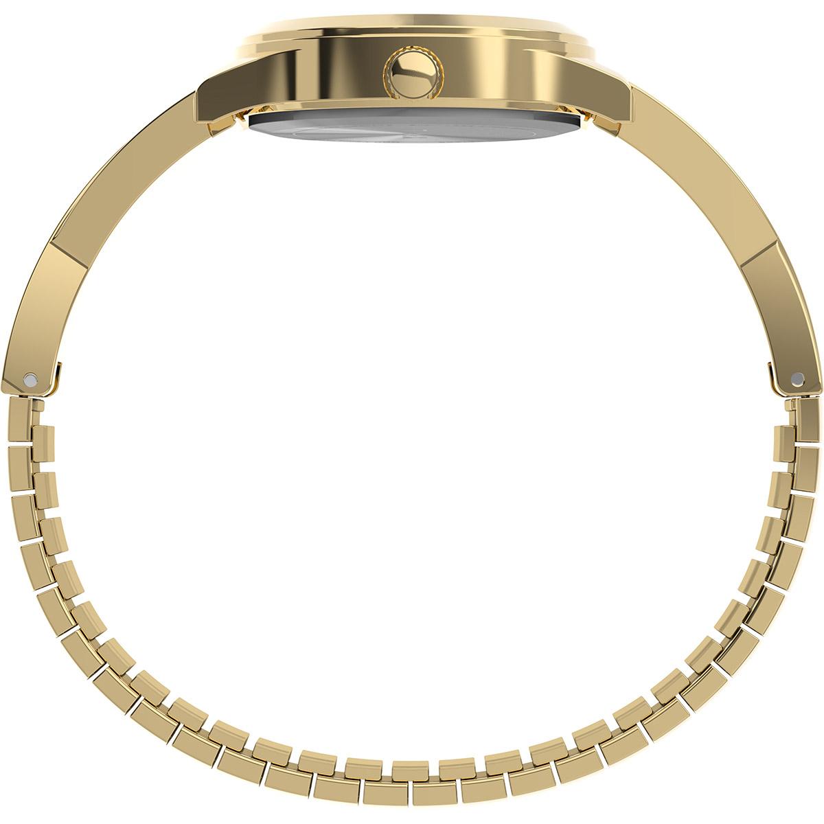 Womens Timex® Gold-Tone Semi-Bangle Watch - TW2Y39300JT