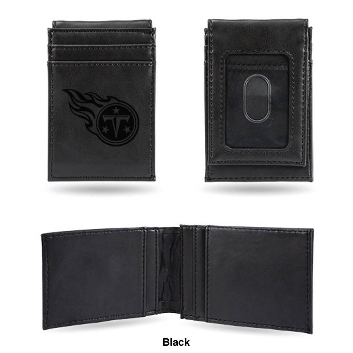 Mens NFL Tennessee Titans Faux Leather Front Pocket Wallet