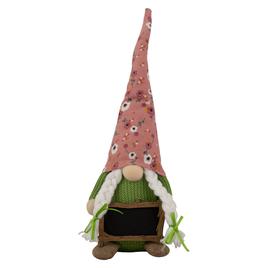 Northlight Seasonal Floral Springtime Girl Gnome w/ Message Board