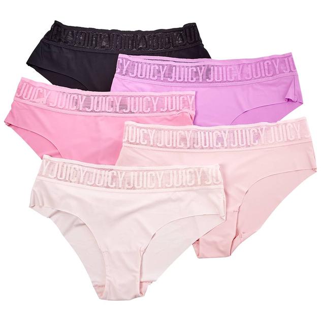 Juniors Juicy Couture 5pk. Laser Hipster Panties JC3029-5PKF