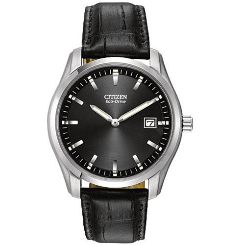 Mens Citizen(R) Eco-Drive Leather Watch - AU1040-08E