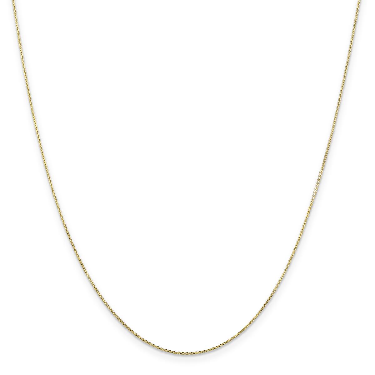 Gold Classics(tm) 10kt. Gold 0.80mm Cable Chain Necklace