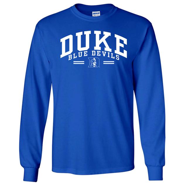 Mens Duke Long Sleeve Solid Tee - Royal Blue