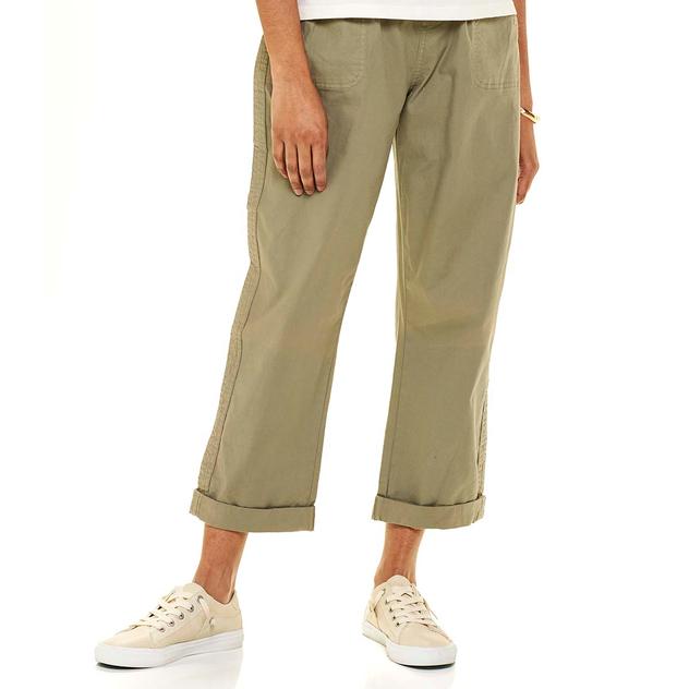 Petite Architect® Garment Washed Straight Leg Pants