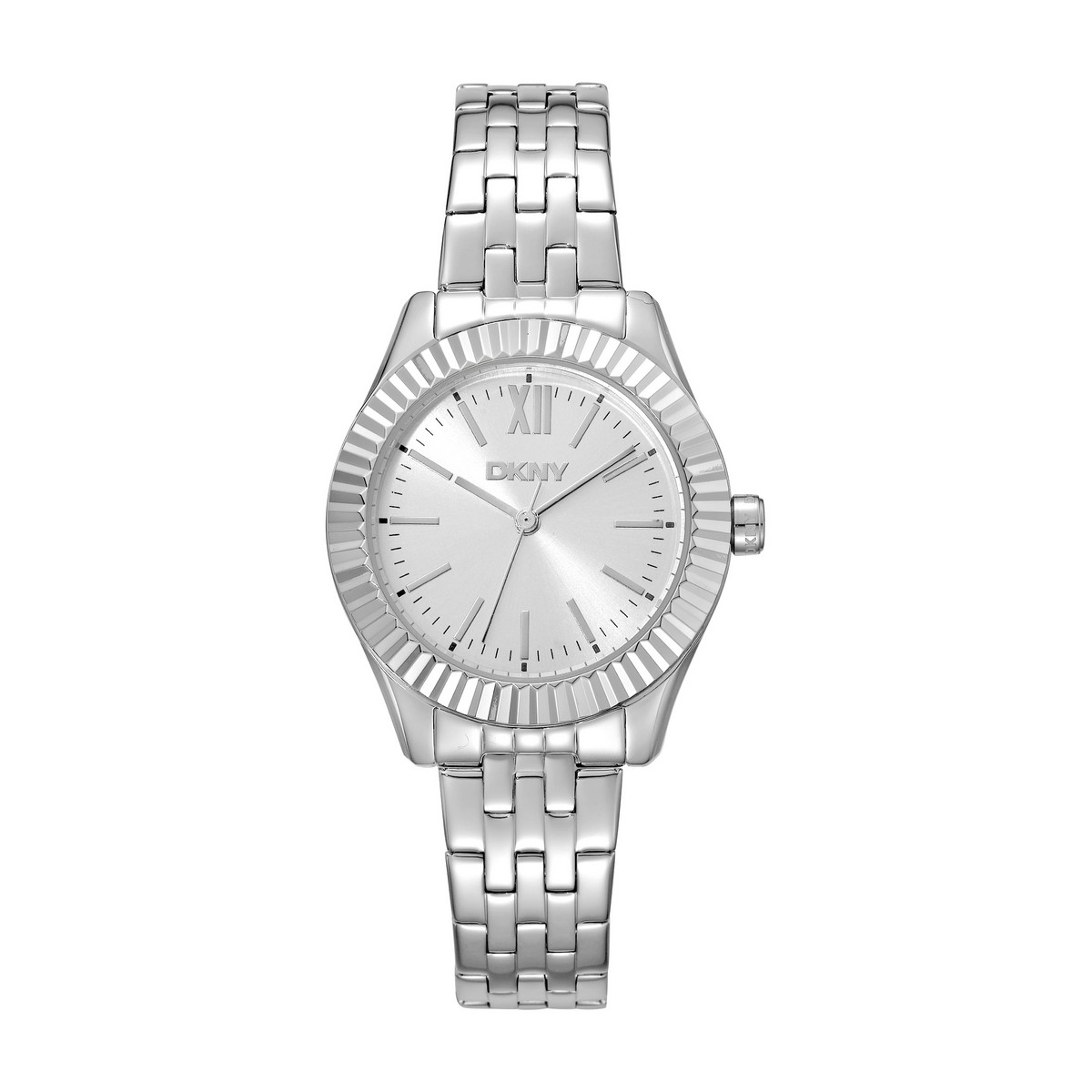 Womens DKNY Fluted Bezel Bracelet Watch - DK1L017M1045