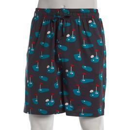 Mens Preswick & Moore(R) Golf Print Drawstring Pajama Shorts