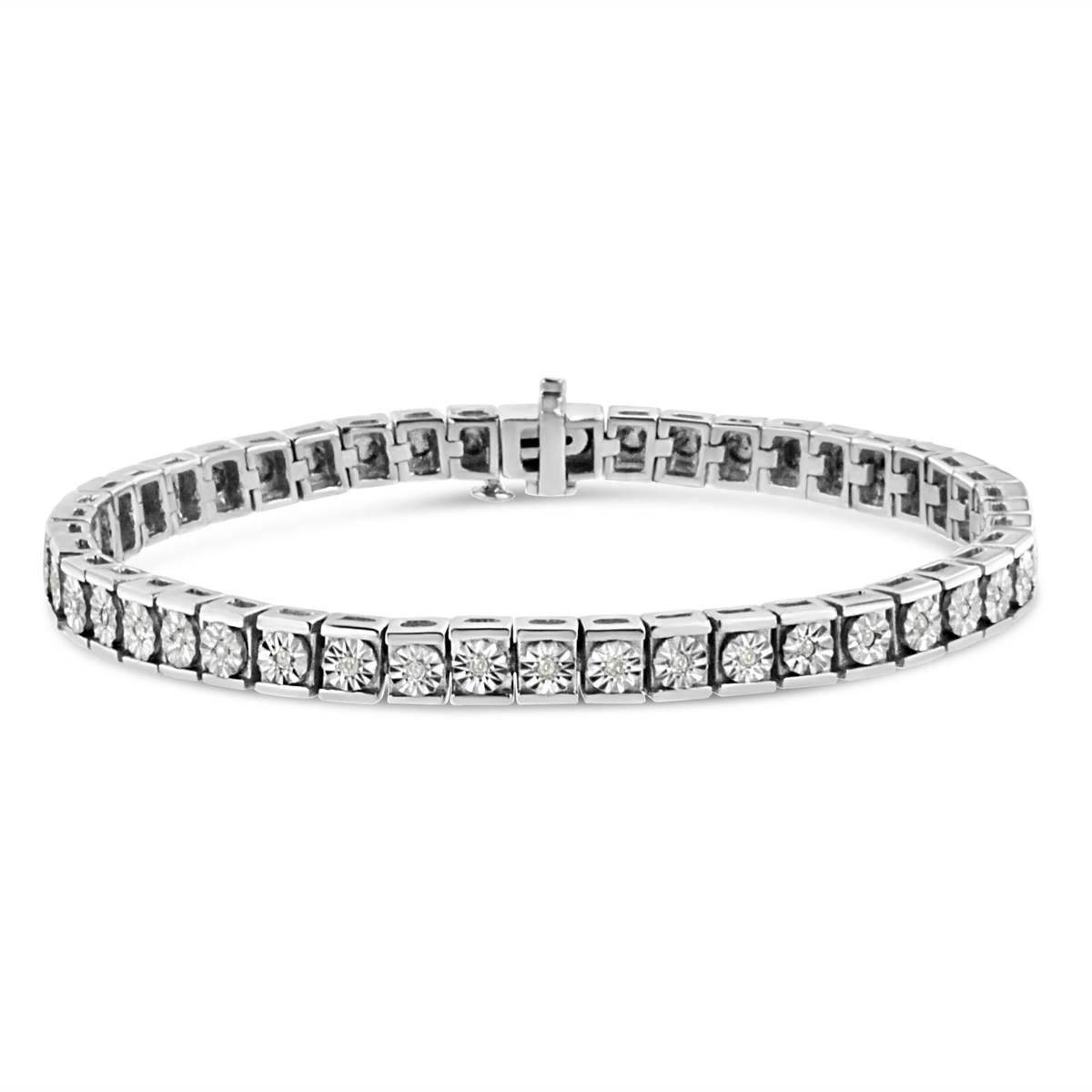Haus of Brilliance Diamond Accent Classic Tennis Bracelet