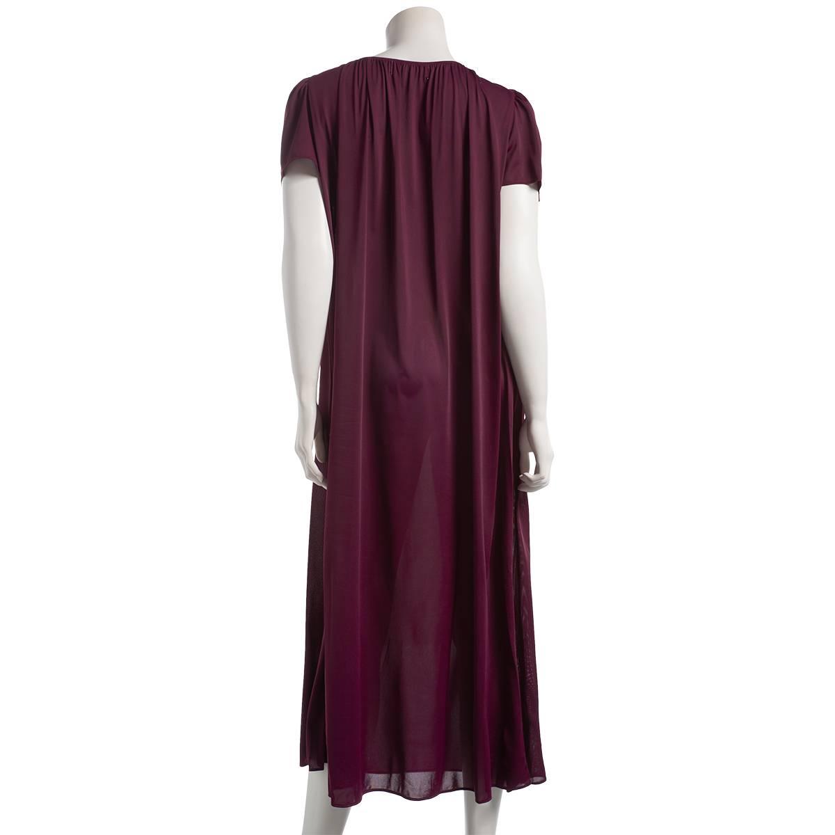 Womens Miss Elaine Short Sleeve Tricot Ballet Gown Nightshirt