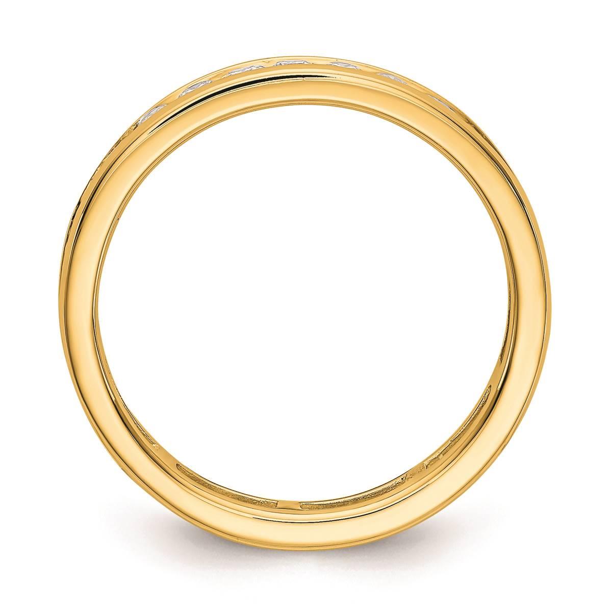 Pure Fire 14kt. Yellow Gold Lab Grown 1ctw. Eternity Band