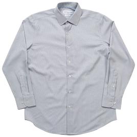 Mens Christian Aujard Fitted Geometric Print Dress Shirt - Grey