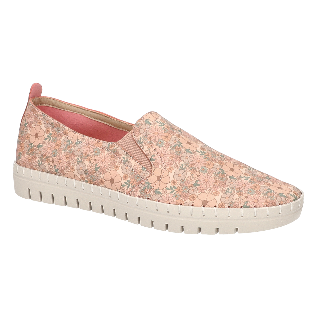 Womens Easy Street Fresh Floral Slip-On Fashion Sneaker