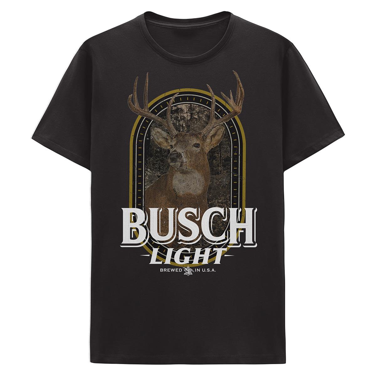 Young Mens Busch Deer Graphic Tee
