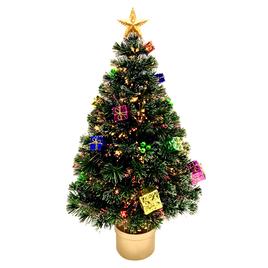 Puleo International 3ft. Fiber Optic Christmas Tree