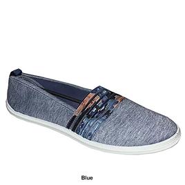 Womens Take A Walk Floral Band Slip On Fashion Sneakers