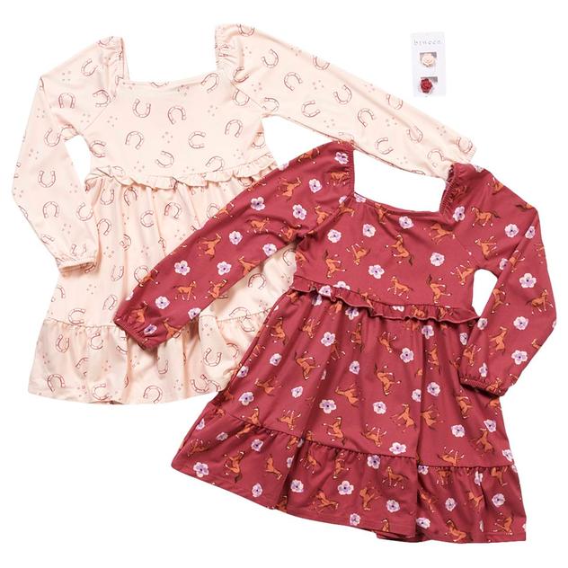 Girls (4-6x) BTween® 2pk. Horse Themed Tiered Skirt Dresses