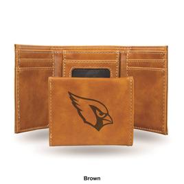 Mens NFL Arizona Cardinals Faux Leather Trifold Wallet