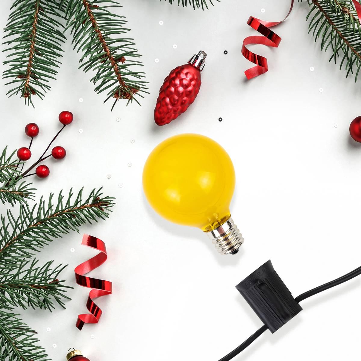 Northlight Seasonal 10ct. Multicolor G50 Globe Replacement Bulbs