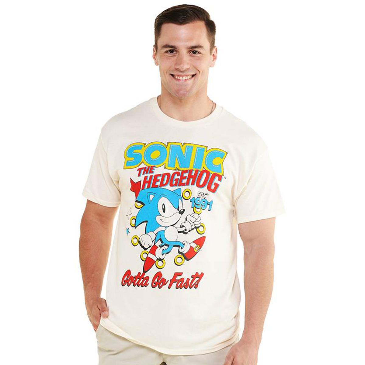 Young Mens Sonic Gotta Go Fast Short Sleeve Tee