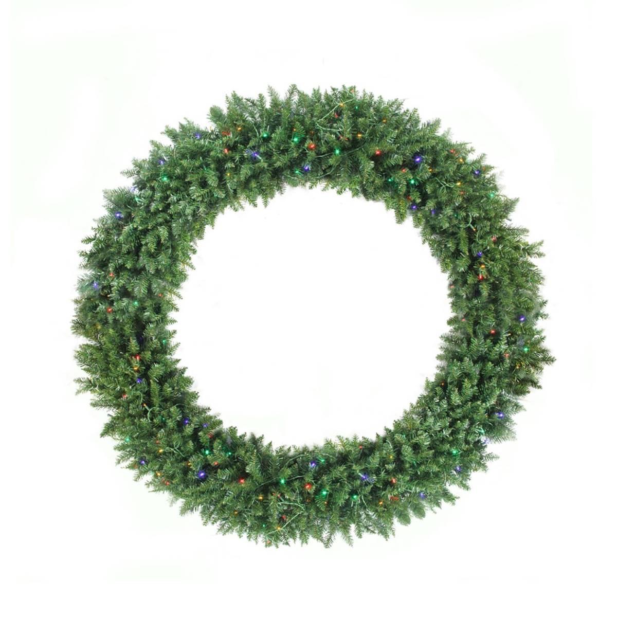 Northlight Seasonal 5ft. Pre-Lit Artificial Fir Christmas Wreath