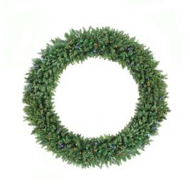 Northlight Seasonal 5ft. Pre-Lit Artificial Fir Christmas Wreath