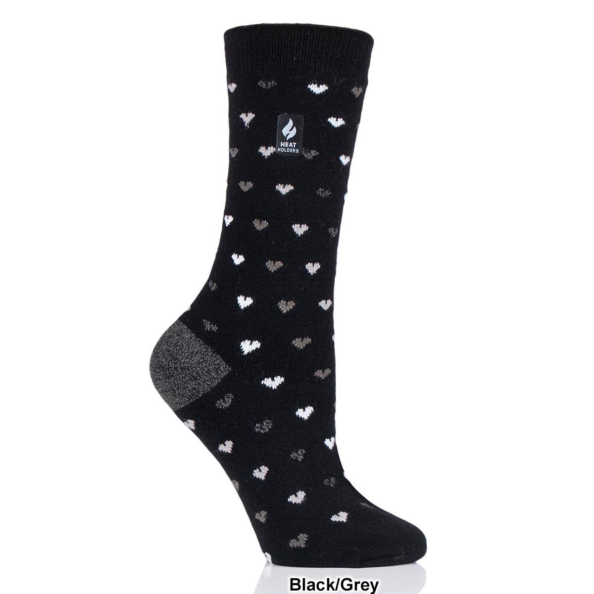 Womens Heat Holders® Ultra Hearts Crew Socks