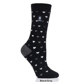 Womens Heat Holders® Ultra Hearts Crew Socks