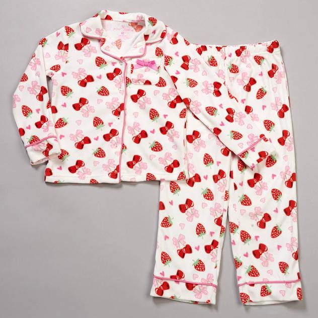 Toddler Girl Betsey Johnson 2pc. Cherry Bow Pajama Set