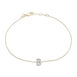 Diamond Classics(tm) 1/20ctw. Diamond Initial B Bracelet