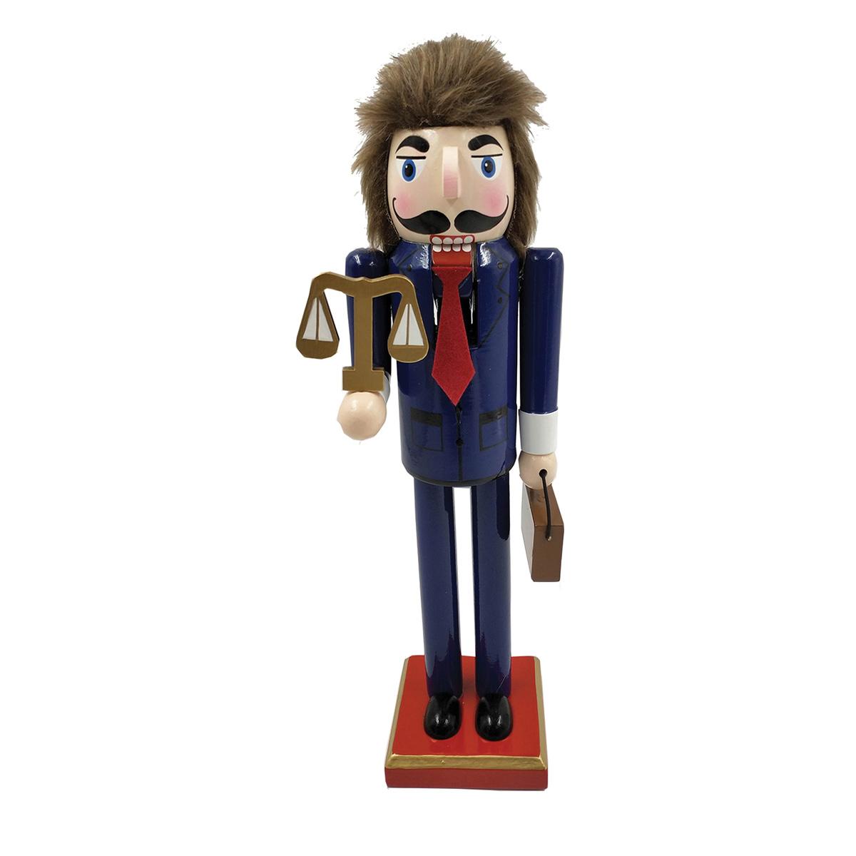 Santa's Workshop 14in. Lawyer Nutcracker