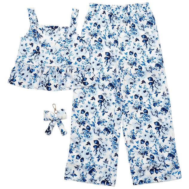 Girls (7-12) BTween® Sleeveless Peplum Floral Top & Pants Set