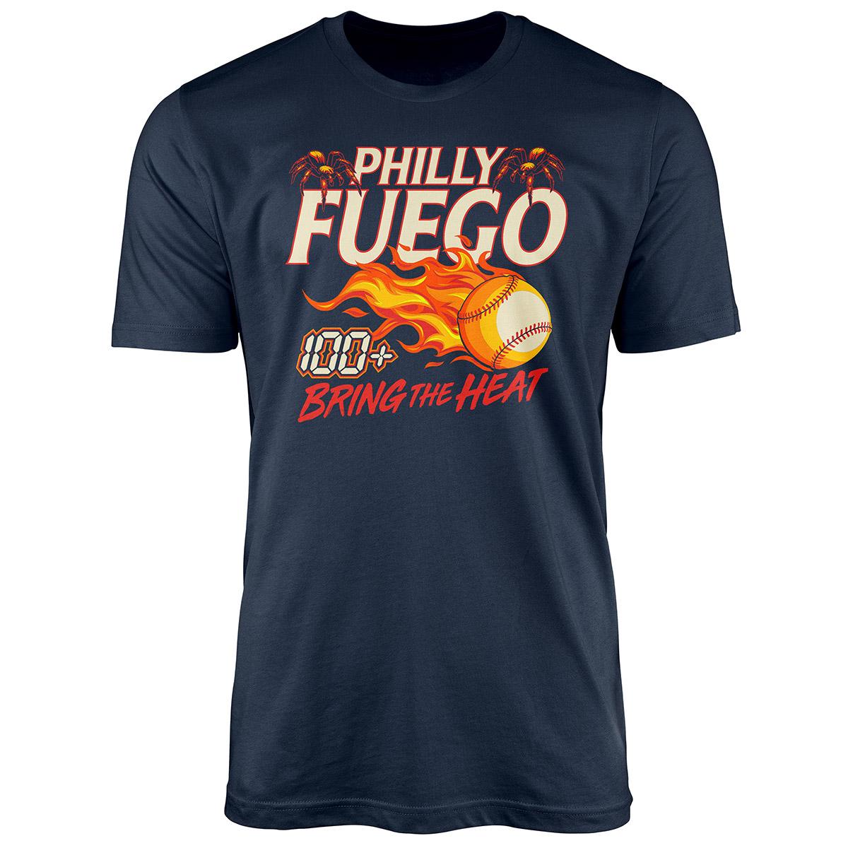 Mens Tailgate Philly Baseball Fuego Short Sleeve Tee
