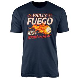 Mens Tailgate Philly Baseball Fuego Short Sleeve Tee