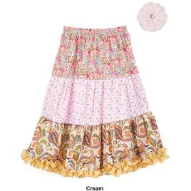 Mi Amore Gigi Peasant Skirt and Flower Hair Accessory