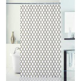 Geometric PEVA Shower Curtain