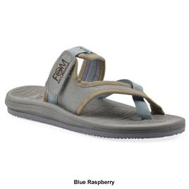 Womens White Mountain Basket Slide Sandals