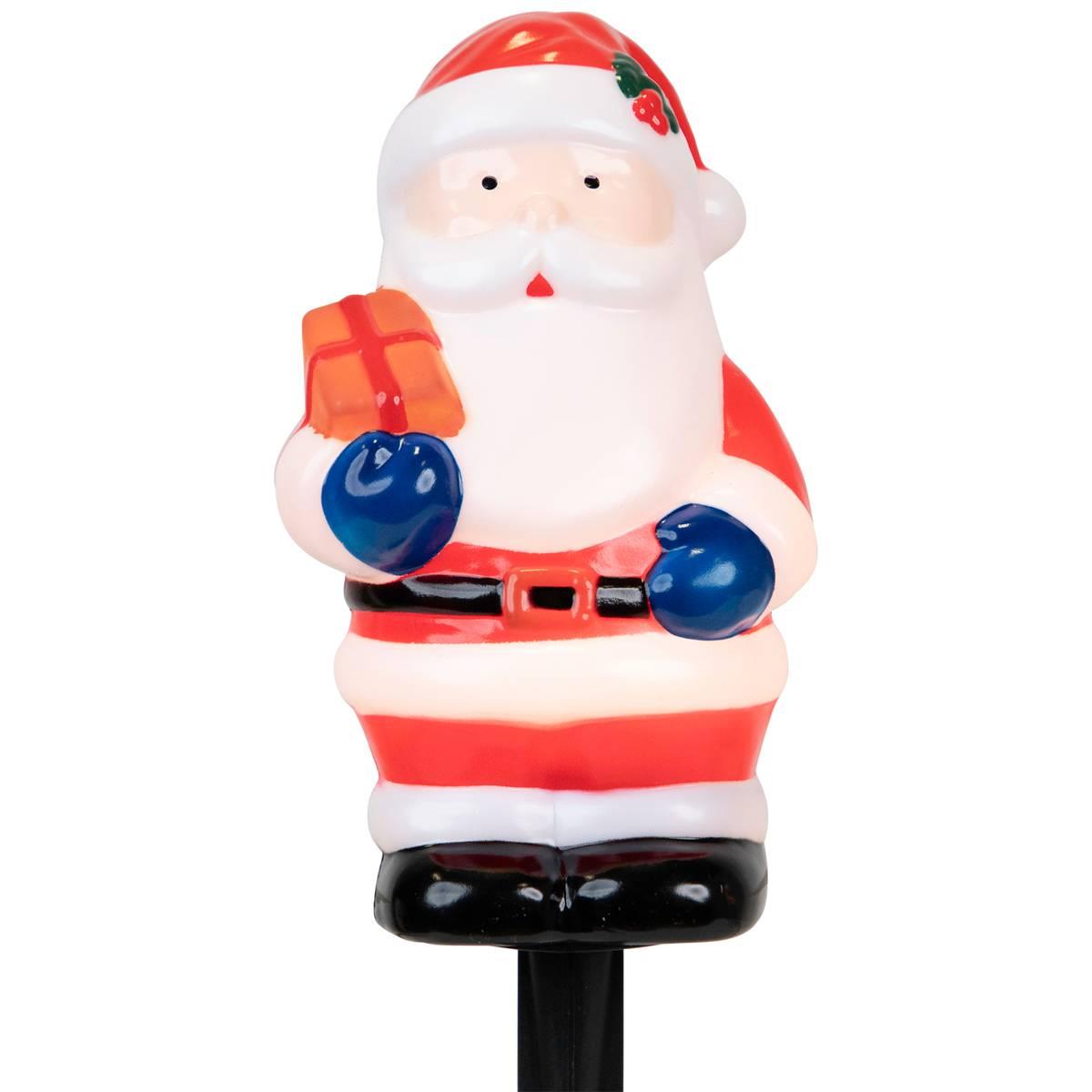 Northlight Seasonal Santa Christmas Pathway Markers - Set of 4