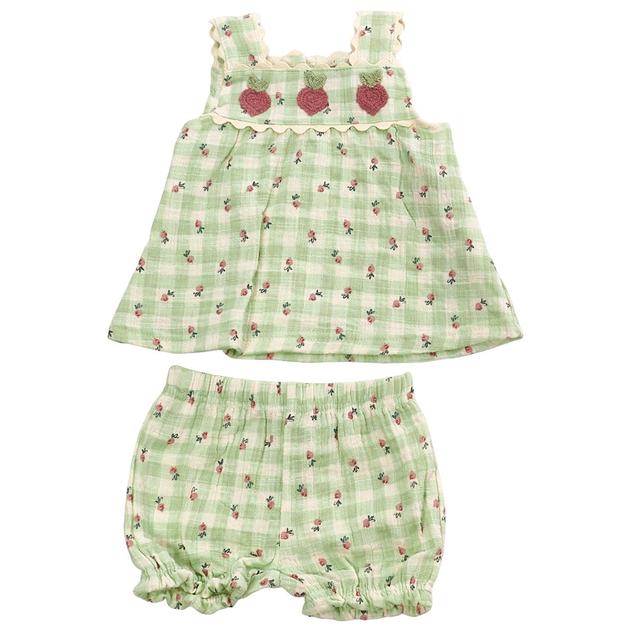 Baby Girl (NB-9M) Adley & Hudson® Veggie Top & Shorts Set