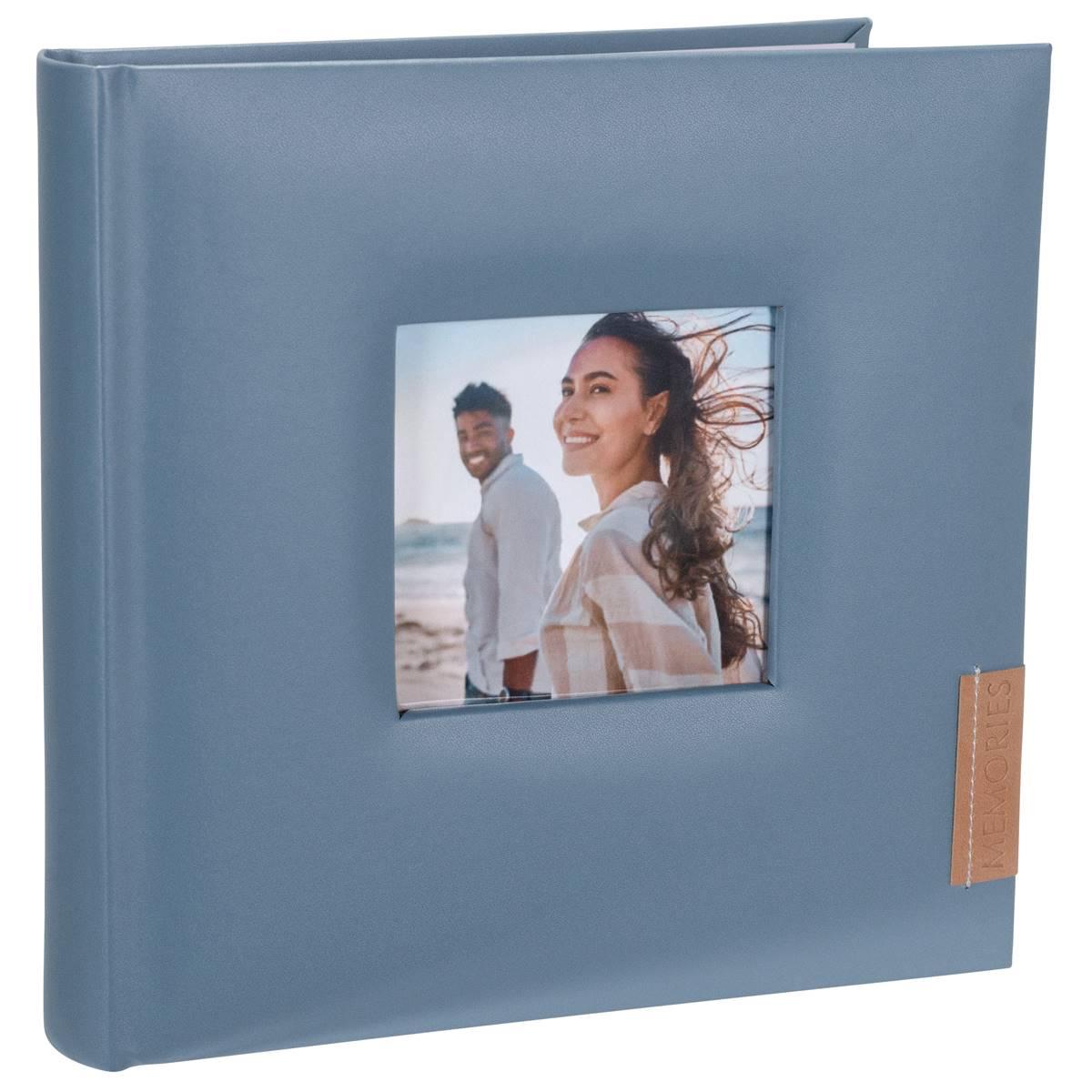 Malden 2-Up Blue Leatherette Memories Photo Album