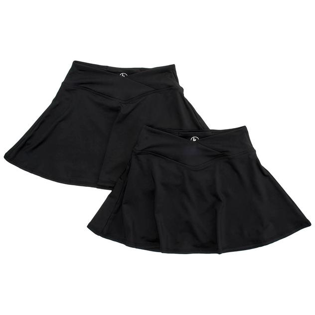 Girls (7-14) 90 Degree® by Reflex 2pk. Summer Skorts