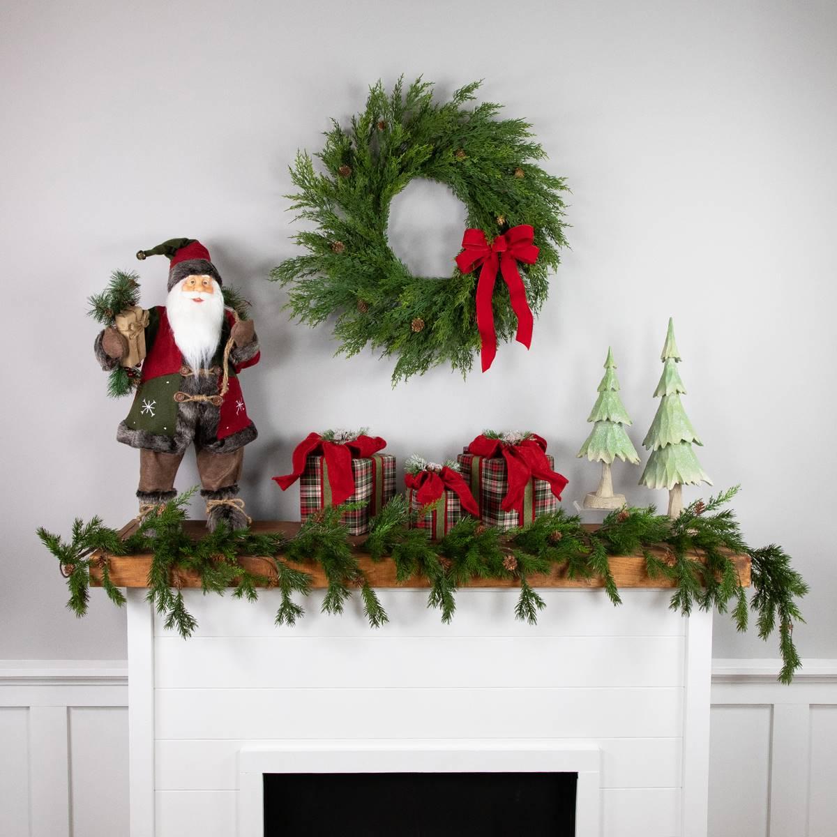 Northlight Seasonal 24in. Cedar Artificial Christmas Wreath