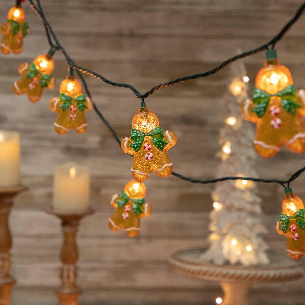 Northlight Seasonal 10ct. Gingerbread Man Christmas Lights
