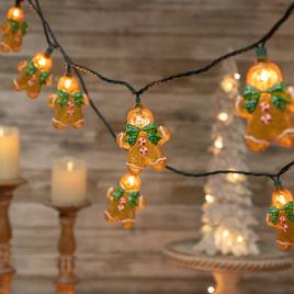 Northlight Seasonal 10ct. Gingerbread Man Christmas Lights