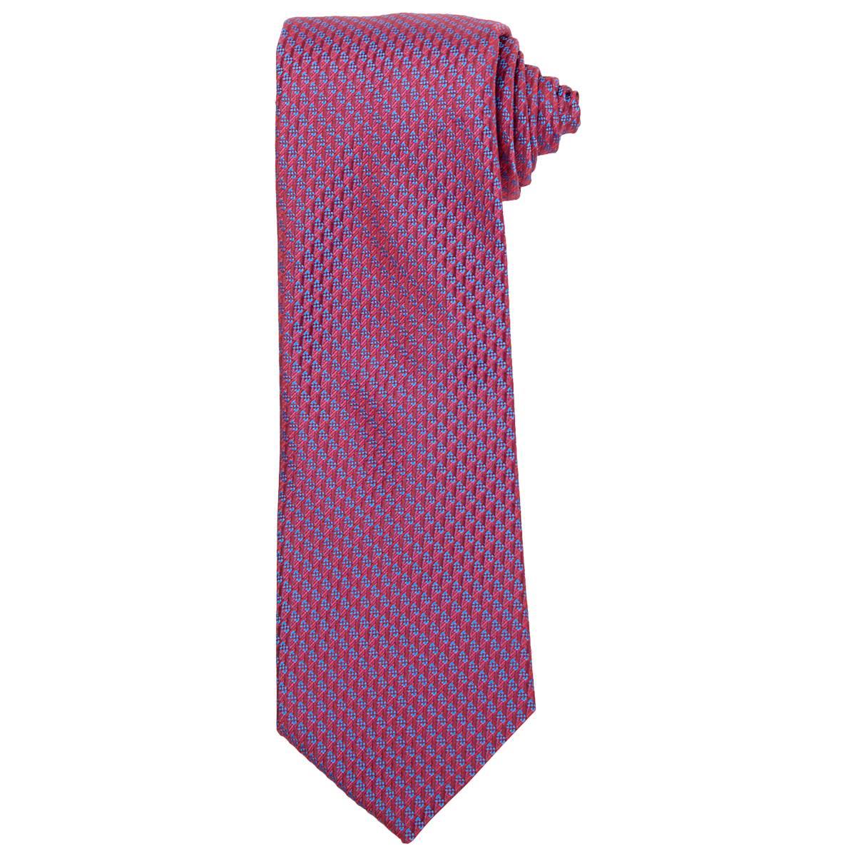 Mens Perry Ellis Murray Geometric Tie - Red