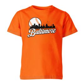 Boys 8-20 Tailgate Baltimore Baseball Skyline Short Sleeve Tee
