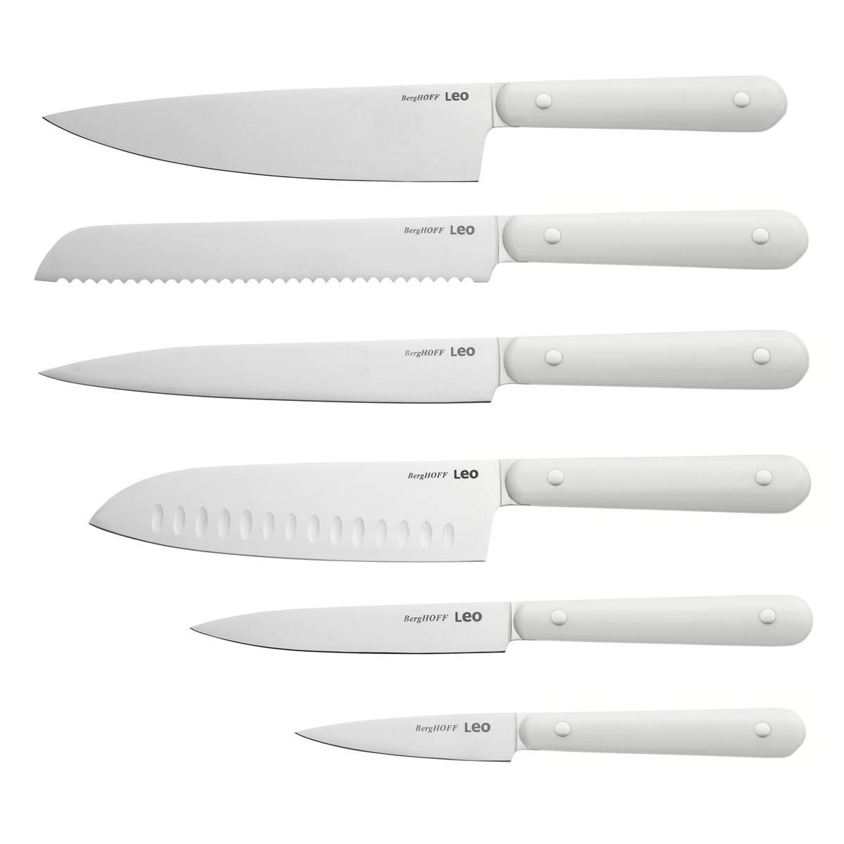 BergHOFF Spirit Stainless Steel 7pc. Knife Block Set